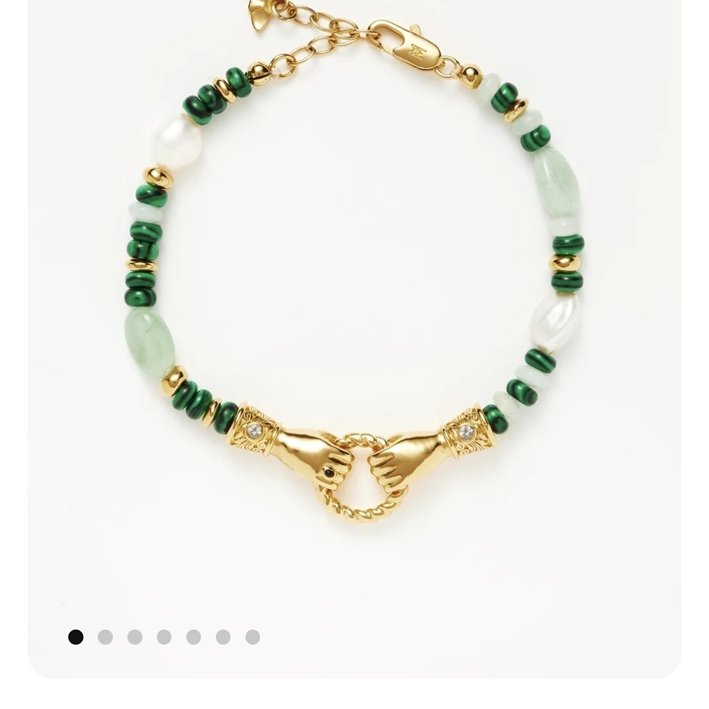 Missoma x Harris Reed in good hands beaded gemstone bracelet